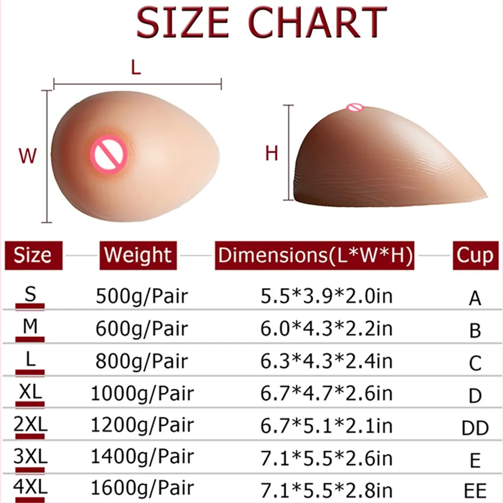 Dakimakura-Silicone Artificial Breasts, 3D Fake Breast, Water Droplets, Forms, B, C, D, E Cup, Sexy, New 5