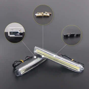

Auto 12V Car Daytime Running Lights For Toyota Honda Mitsubishi Lexus Nissan Infiniti LED DRL Strip Day Light Driving Light