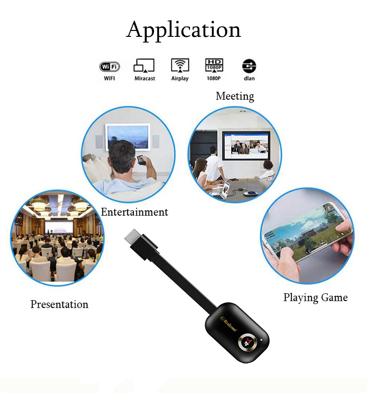 Mirascreen G9 Plus 2,4G/5G 4K Miracast беспроводной DLNA AirPlay HDMI tv Stick Wifi Дисплей ключ приемник для IOS Android