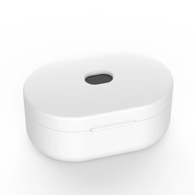 Чехол для наушников Xiaomi Redmi Airdots TWS Беспроводная bluetooth-гарнитура силиконовый защитный чехол для Redmi Airdots - Цвет: Белый