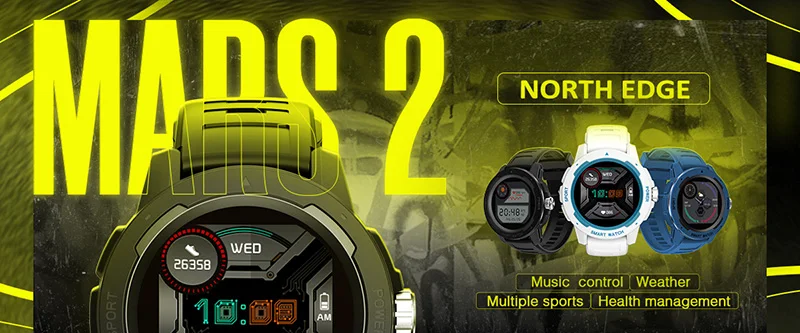 Men's Watch Military Water Resistant 100M NORTH EDGE Sport Watch Army Led Digital Wrist Stopwatches For Male For IOS Android