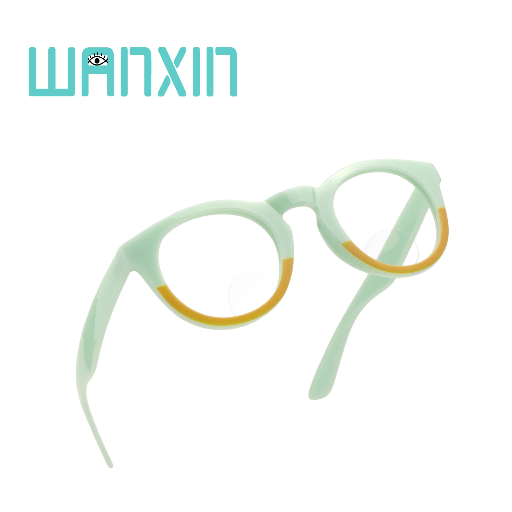 greenyellow Wanxin дизайнерские очки, бифокальные очки для чтения, синий светильник, блокирующие очки для женщин/мужчин - Цвет оправы: greenyellow