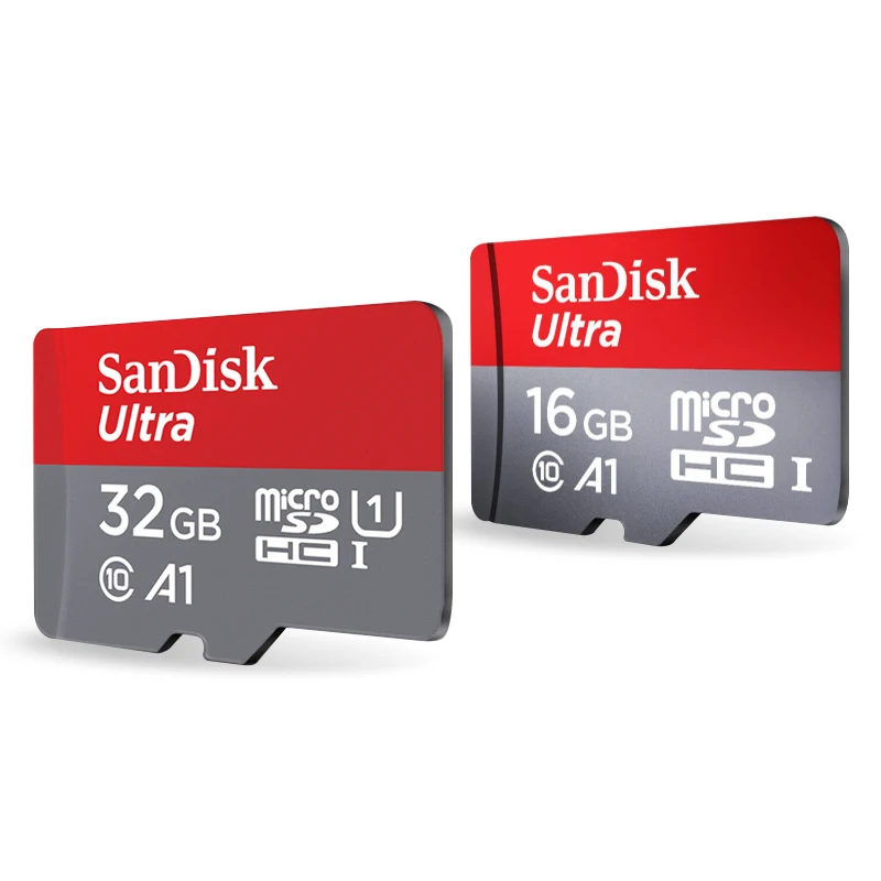 Двойной Флеш накопитель SanDisk A1 слот для карт памяти 16 ГБ 32 64 128 98 МБ/с. микро SD карты