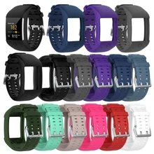 Мягкий силиконовый спортивный браслет ремешок на запястье для Polar M600 gps умные спортивные часы Классическая Пряжка из нержавеющей стали 11 цветов