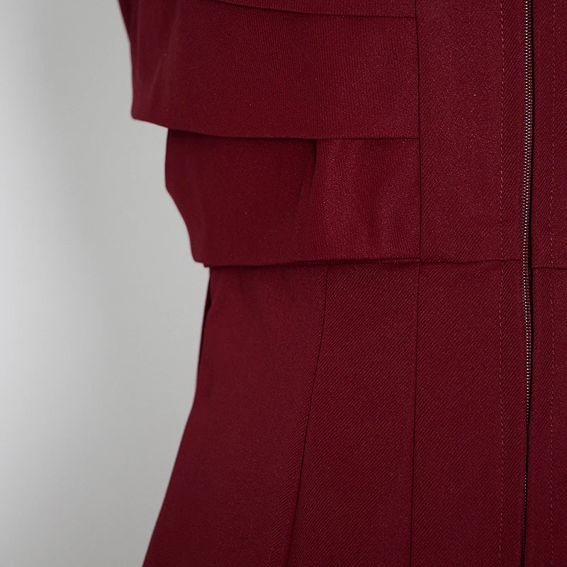 TWOTWINSTYL Asymmetrical Bowknot Dress For Women