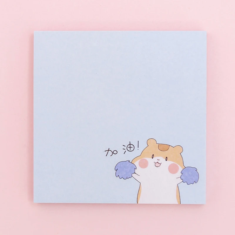 Hamster 12 упаковок блокнотов для заметок Липкие заметки Kawaii мультяшный хомяк бумажный блокнот дневник в стиле Скрапбукинг наклейки канцелярские блокноты для офиса и школы - Цвет: Hamster