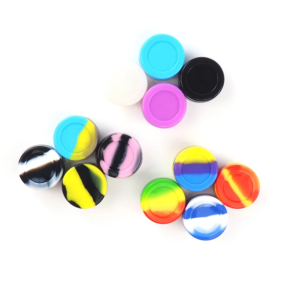 1ml, 50Pcs Silicone Containers for Wax Oil, Mini Storage Box, Assorted  Colors, Free Shipping