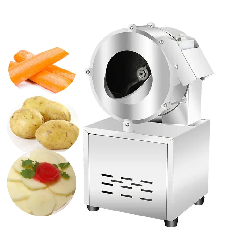 

Electric Vegetable Chopper Multi-function Auto Cutting Machine Commercial Stainless steel Potato Carrot Ginger Slicer shred Cut