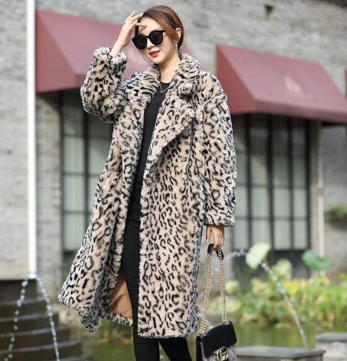 Fur Coat Women Winter Super Warm Wool Outwear Teddy Bear Icon Coat rf0166