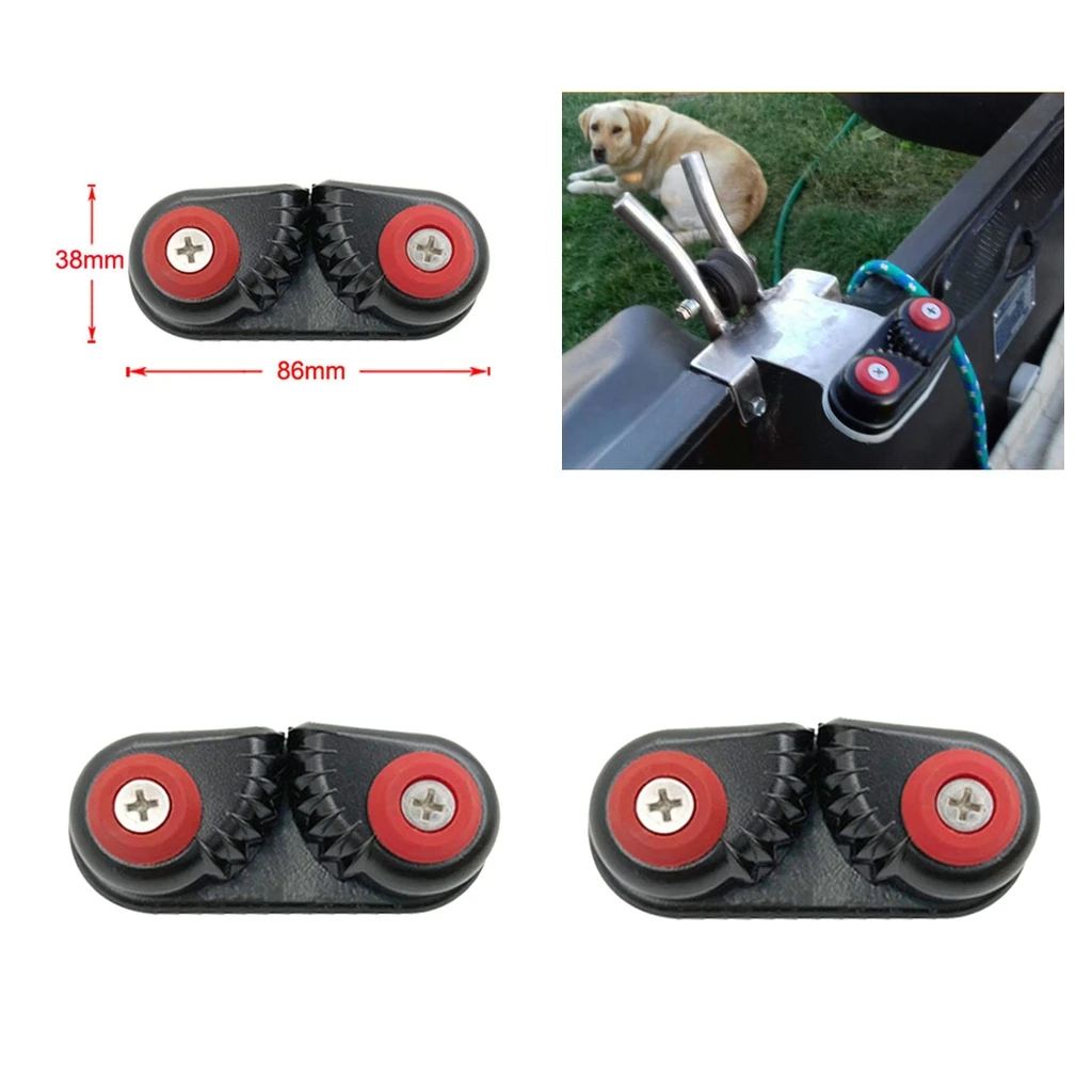 2x Kayak Cam Cleat Boat Dinghy Aluminum Cam Cleats Fast Entry Rope Cleats