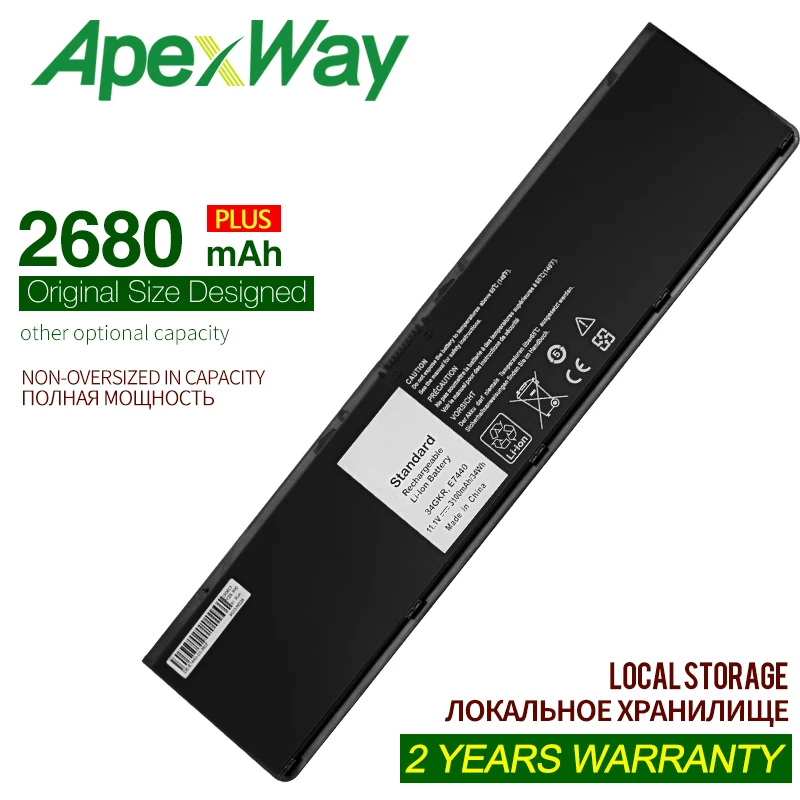 Apexway 11,1 V 2680mAh лаптоп с Батарея для Dell Latitude WD52H KWFFN J31N7 GVD76 HJ8KP NCVF0 0WD52H 0KWFFN PT1 12 7000 E7240 E7440