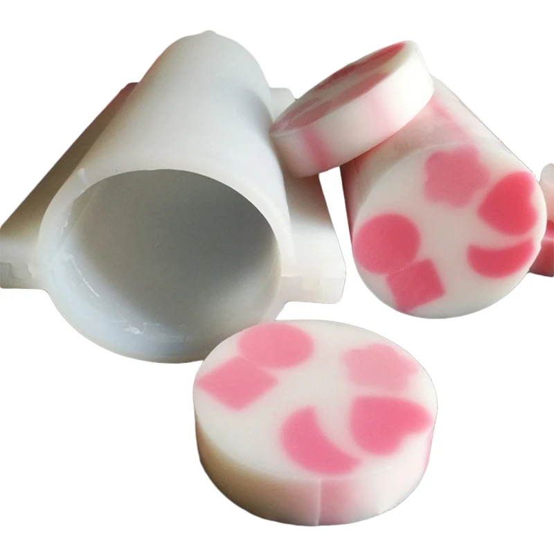 Силиконовая форма для мыла 1000 мл, круглая форма для мыла для рук, силиконовая форма, длинный цилиндр, Холодный процесс, мыло ручной работы