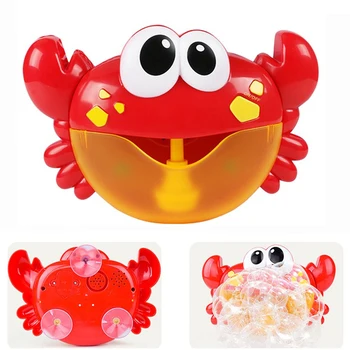 

Crabs Bubble Machine Music Baby Bath Toy Bathtub Soap Machine Automatic Bubble Maker Baby Bathroom Funny Toy for Children