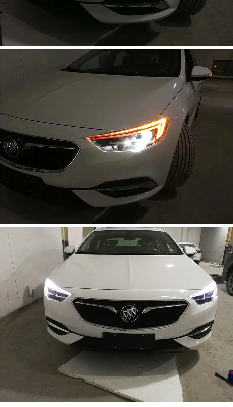 Автомобильный Стайлинг светодиодный фары для Buick Regal для- Regal Головной фонарь светодиодный объектив двойной луч все светодиодный фары