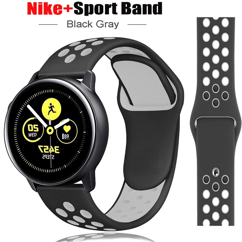 Ремешок 20 мм 22 для Samsung Galaxy watch 3 41/46 мм/42 мм/Gear s3/Active 2 40 44 браслет correa Huawei GT/2/2E/Pro |