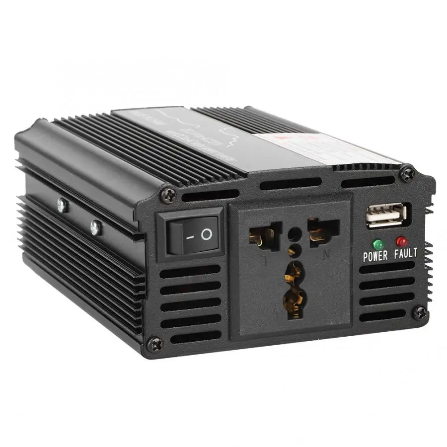 3000W и черного цветов, на возраст 12/24V постоянного тока до 110/220V автомобильный Солнечный Мощность инвертор Модифицированная синусоида преобразователь