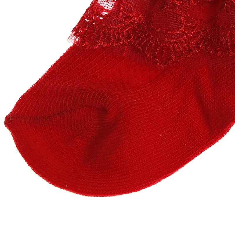 1pc Toddler baby girls princess bowknot sock kids lace ruffle ankle socks lovely