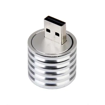 

HOT-Aluminum 3W USB LED Lamp Socket Spotlight Flashlight White Light