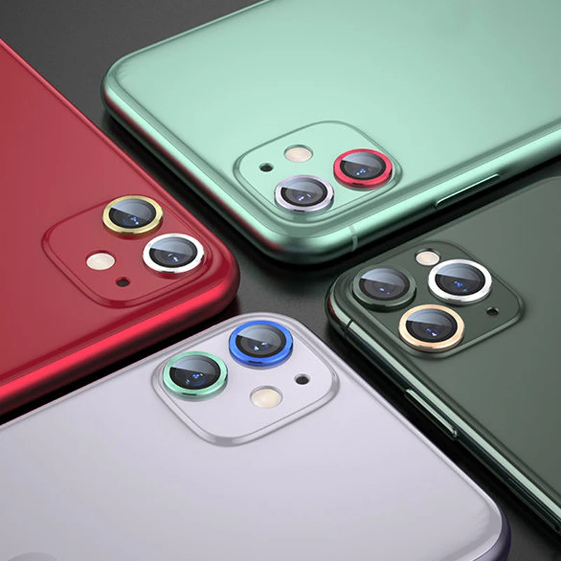 Защитная крышка для камеры iPhone 11/11Pro/11Pro Max 2021 металлическое кольцо защитный чехол