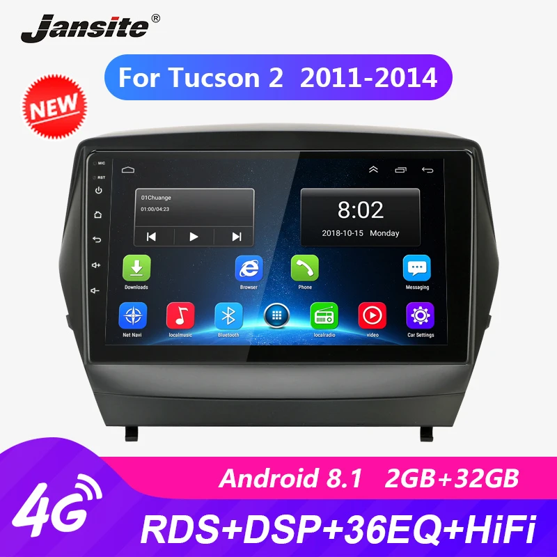 Jansite 9 &quotАвтомобильный радиоплеер для Hyundai Tucson 2 2011 2014 Авторадио Android 2G + 32G