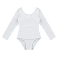 Justaucorps de danse de gymnastique pour enfants, vêtements de danse à manches longues, Costumes classiques pour adolescentes, Tutu de Ballet, vêtements de danse Bailarina 4