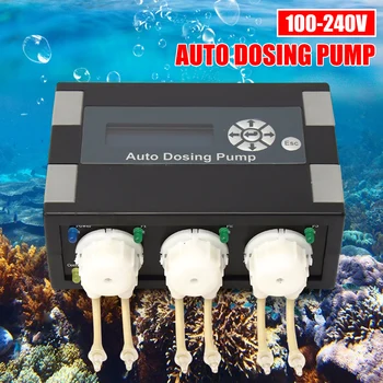 

Durable Coral Cylinder Automatic Titration Pump Peristaltic Pump Auto Dosing Pump Timing Added for Marine Reef Aquarium