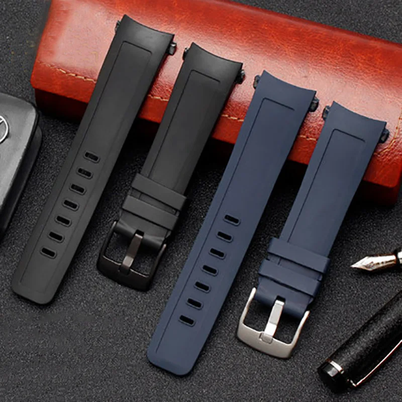 22 Millimetri Di Alta Qualità Della Gomma Di Silicone Cinturino Cinturino Per Iwc Aquatimer Famiglia Iw356802/376705/376710/376711/376708/356801/35681