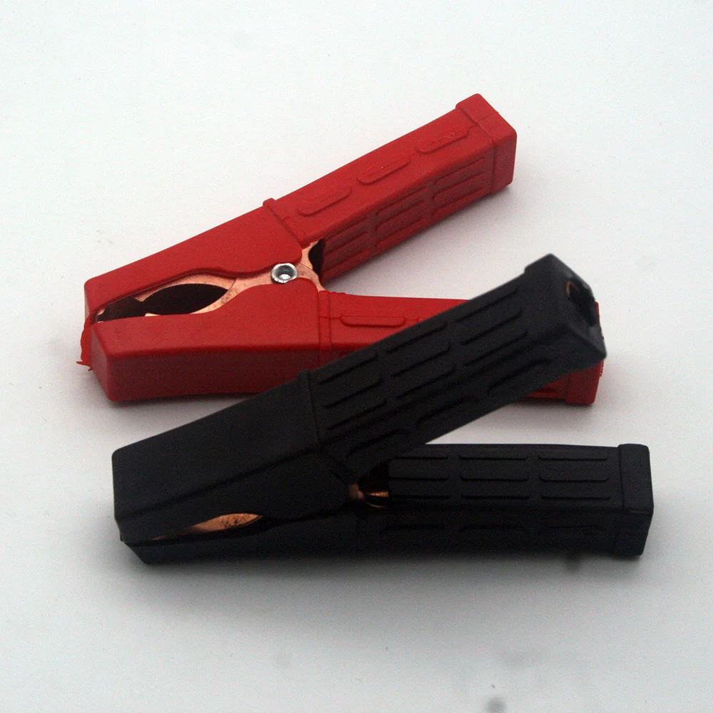 Alligator Clips Electric Test Clamp 2pcs 100A For Car Battery Chargers