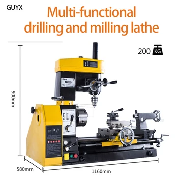 

3 in 1 Multifunctional Mini Small Household Wheel Chuck Connecting Rod Metal Lathe Drilling and Milling Lathe