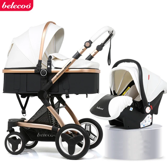 $US $150.00  Belecoo baby stroller 2 in 1/ 3 in 1 High landscape stollers Eco Leather Shock Absorber four wheel 