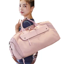 Женский нейлоновый водонепроницаемый вещевой спортивный фитнес-багаж, для отпуска Женская дорожная сумка вещевой Органайзер сухой и влажной разделения