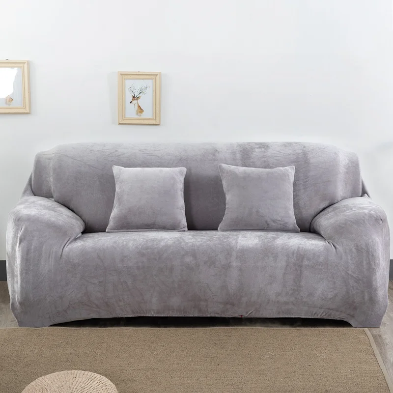 Sofa Cover Thick Plush All-inclusive Sofa Covers for Living Room Soft Couch Cover Sofa Towel Slipcover 1/2/3/4 Seater