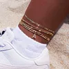 Tiny A-Z Initial Letter Anklets For Women Stainless Steel Gold Alphabet Cuban Link Anklet Bracelet Boho Jewelry Christmas Gift ► Photo 2/6