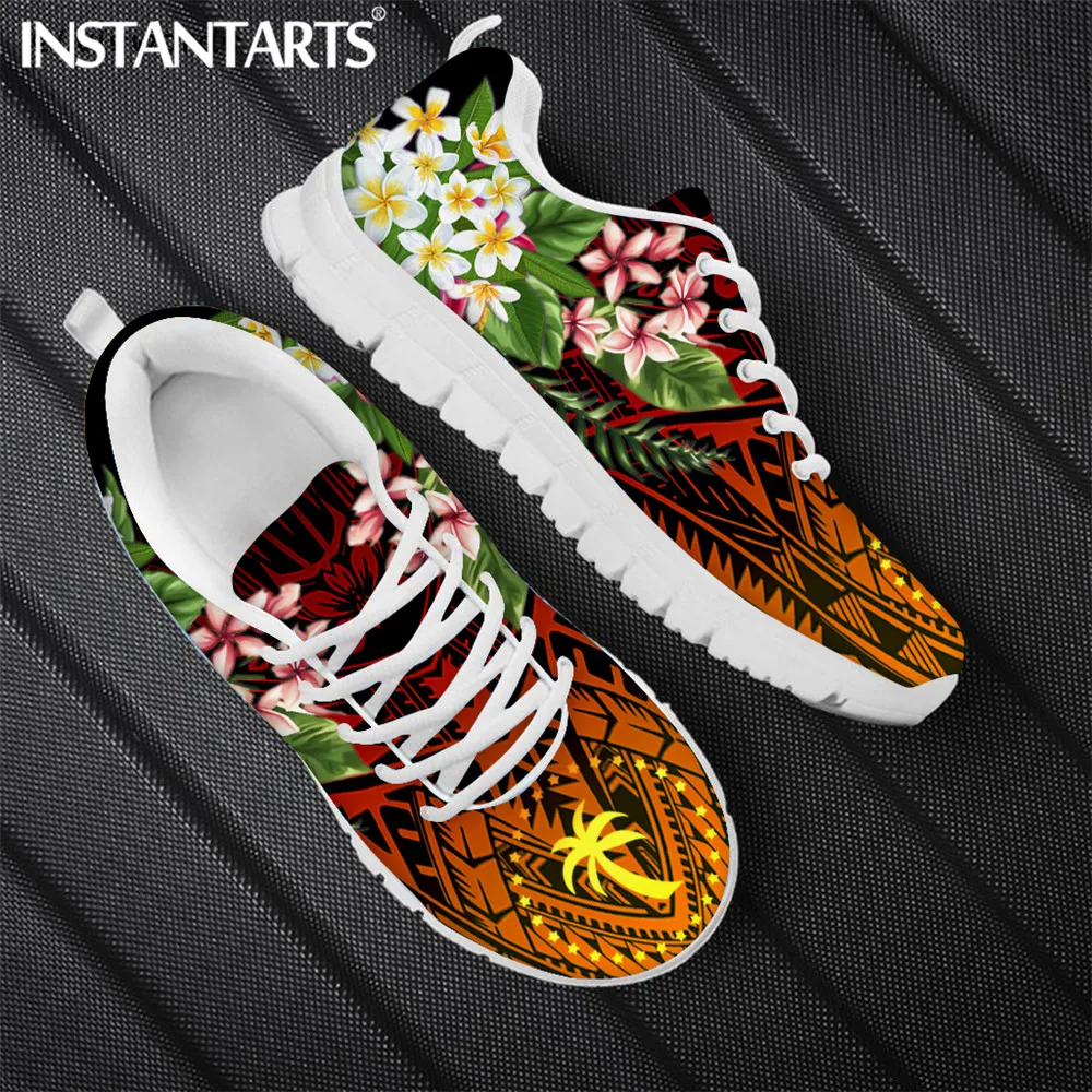 zapatos hawaianos Vintage para mujer, zapatillas planas de primavera degradado polinesiano, estampado de Plumeria, calzado ligero y transpirable|Zapatos planos de mujer| AliExpress