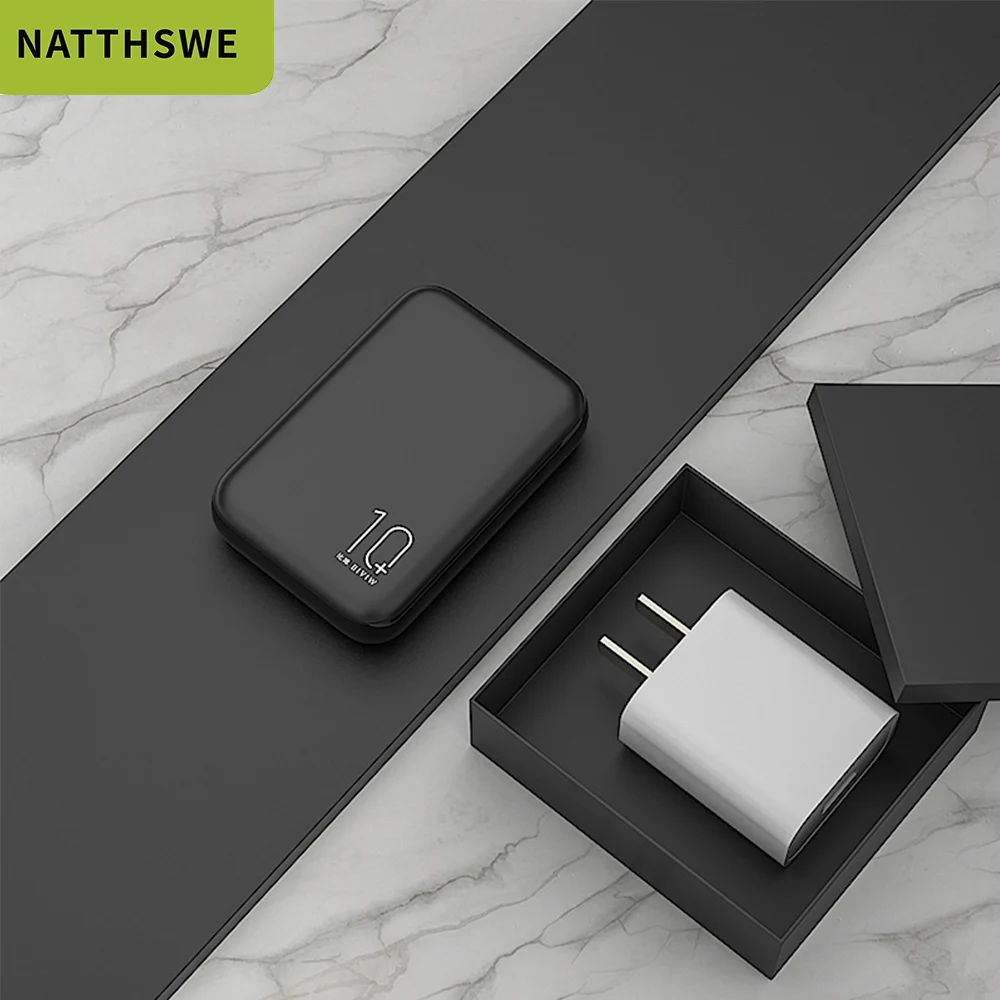 NATTHSWE, 30000 мАч, внешний аккумулятор, внешний аккумулятор, USB внешний аккумулятор, портативное зарядное устройство для мобильного телефона Xiaomi, iphone, huawei