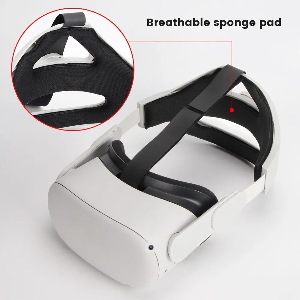 Quest2 Elite Adjustable Head Strap Increase Supporting Reduce Pressure Improve Comfort-Virtual For Oculus Quest 2 VR Accessories