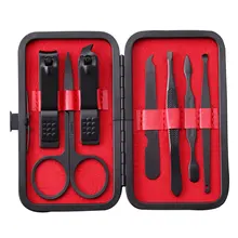 Стальной Толкатель для кутикулы, для удаления ржавчины, набор для стрижки ногтей, противоскользящий полезный пилочка для маникюра, профессиональные безопасные ножницы для бровей