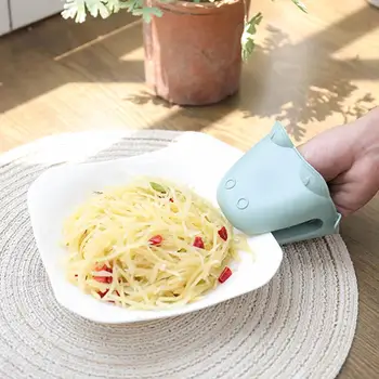 

Silicone Oven Gloves Clip Cooking Heat Resistant Mitts Baking Gloves Insulation Non Stick Anti-slip Holder Baking Accessories