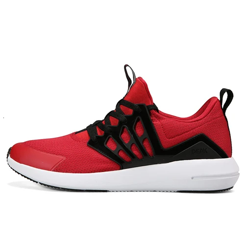 PEAK Men's Casual Shoes Breathable Comfortable Walking Outdoor Sport Shoes Non-slip Wear Sneakers - Цвет: Red