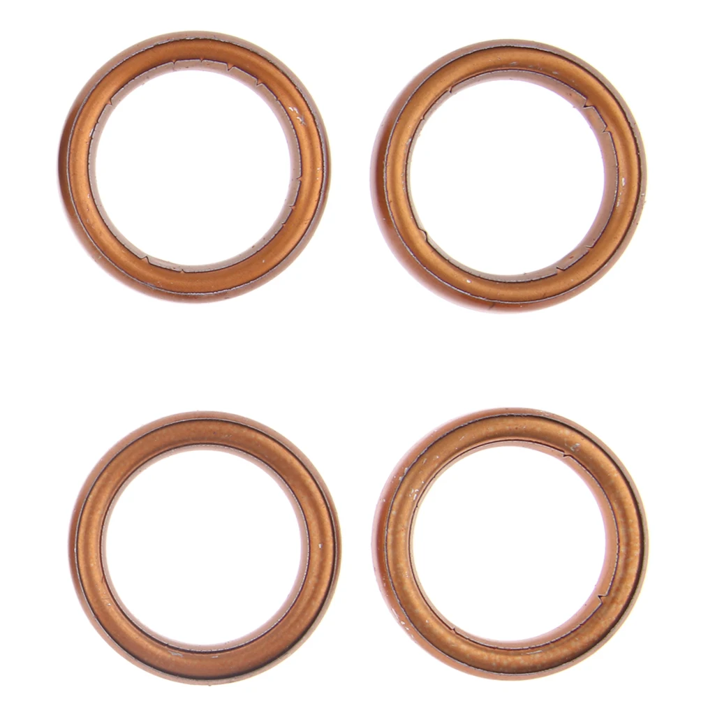 Brass Metal Motorcycle Exhaust Pipe Gasket Rings for GY6 50cc 150cc Scooter