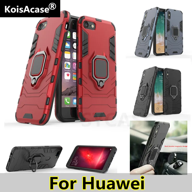 KoisAcase Черная пантера бронированный чехол для Huawei P20 Pro P20Lite Nova3 Honor 6X 10 Железный