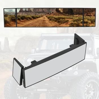 

LEEPEE Universal Convex Mirror Wide Angle Rear View Mirror With Car Clips Interior Accessories Adjustable