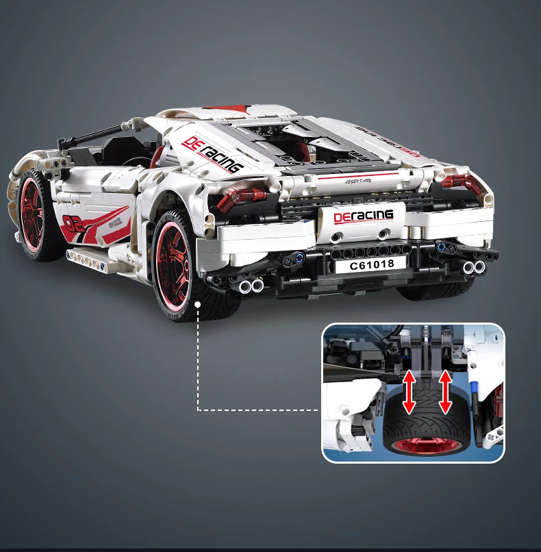 Technic 2,4 Ghz блок дистанционного управления на радиоуправлении 1:10 масштаб bull логотип Германия lambt LP610 модель спортивного автомобиля rc игрушка с коллекцией светильник