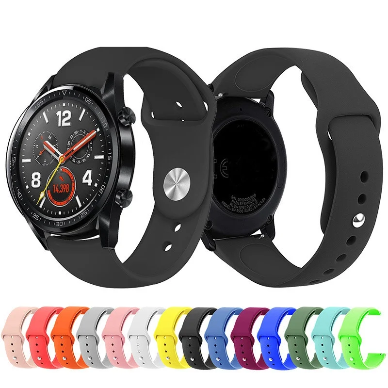 Ремешок для huawei Watch GT силиконовый ремешок для Honor Watch Magic/TicWatch Pro сменный Браслет Смарт-часы