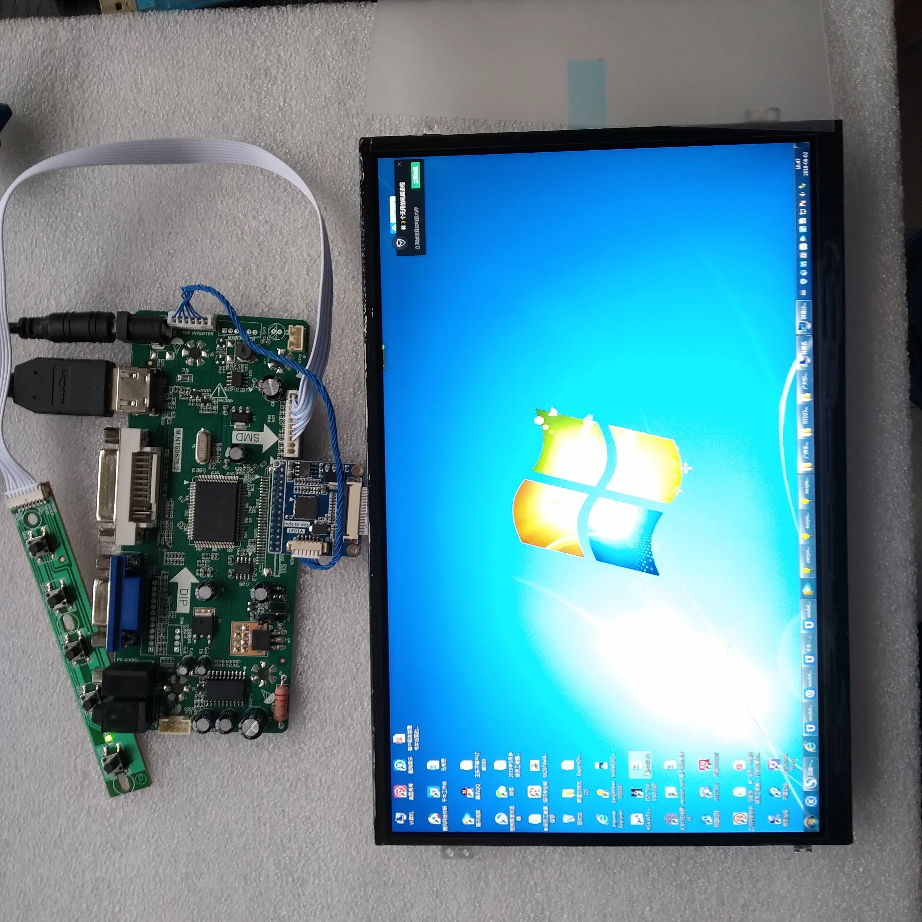  N173HCE-E31 1920x1080 LCD LED Panel + M.NT68676 driver board controller kit VGA HDMI Audio 17.3 inc - 4000073209185