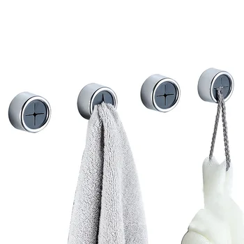 

New 1pc Strong Adhesive Hook Traceless Magic Kitchen Storage Hooks Washing Clothes Towel Holder Sucker Wall Window Bathroom Tool