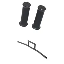 Мотоцикл 7/" коробка стиль бар руль и ручки для Chopper Bobber черный