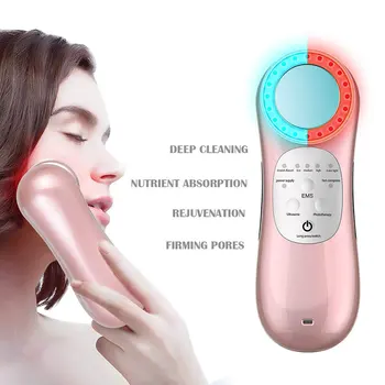 

Ultrasonic Beauty Instrument Microcurrent Ion Beauty Instrument Pore Cleaner Multifunction Household Facial Messager