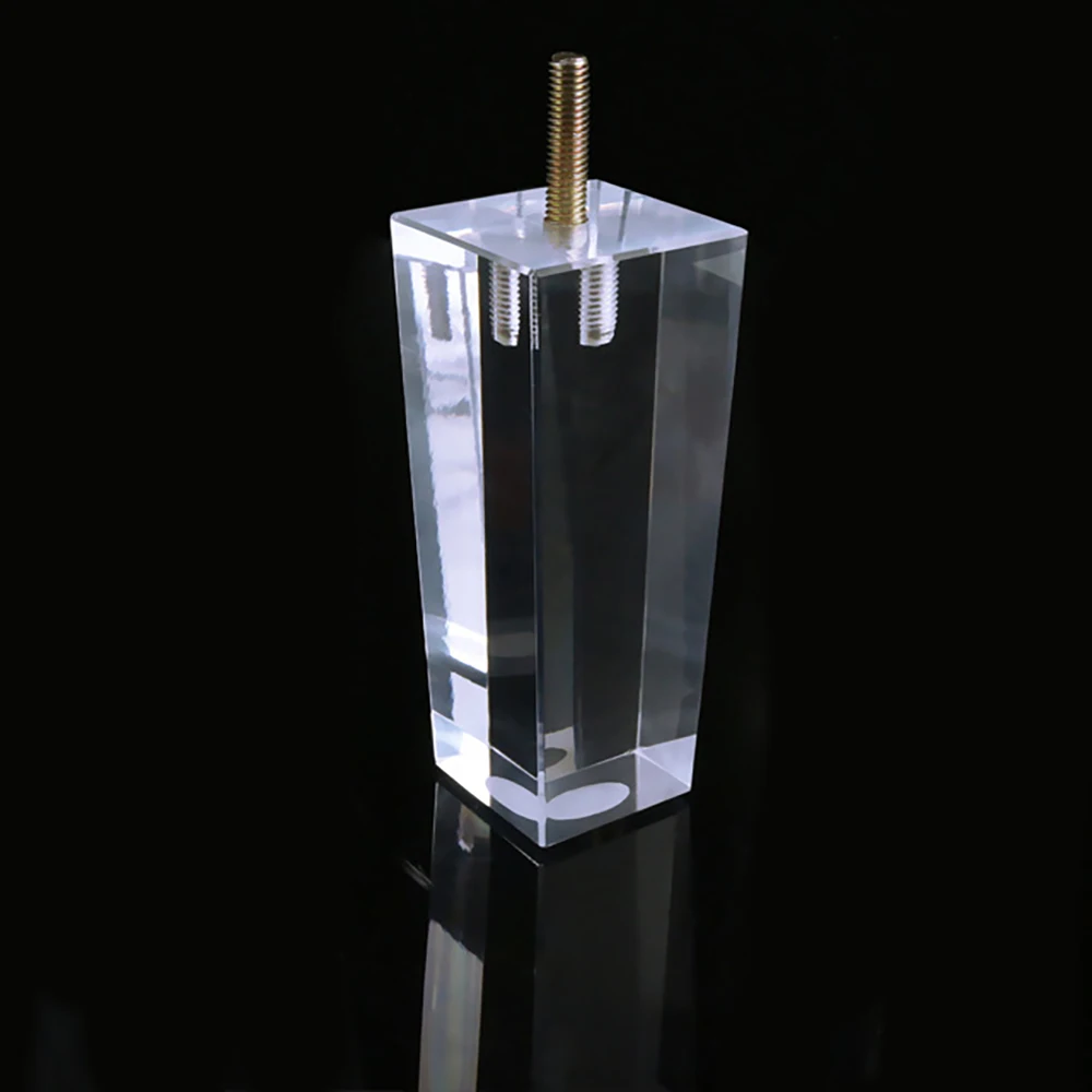 

Clear Acrylic Furniture Legs Square 4PC Heavy Duty DIY Made Easy