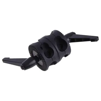 

1Pcs Swivel Dual Head Grip Holder Bracket for Photo Studio Boom Reflector Arm Support Light Rail Cross Clamp